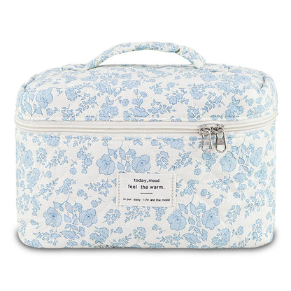 Floral Quilted Beauty Organizer